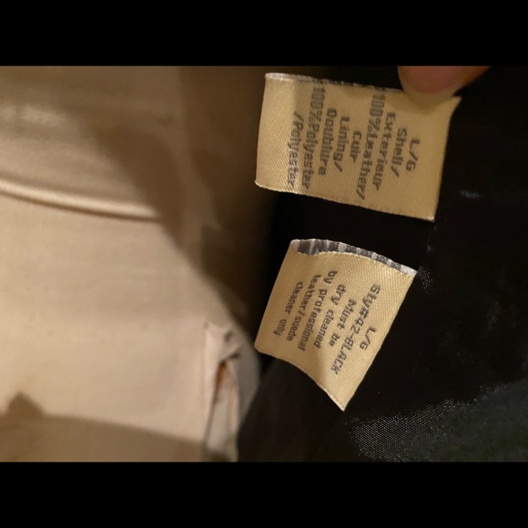 Cropped black genuine suede double breasted jacket - Picture 4 of 4